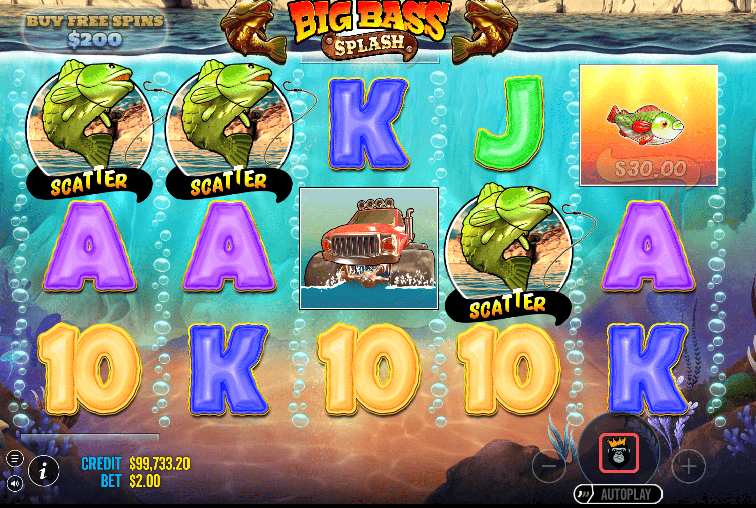 Big Bass Splash Slot - Scatter Symbols and Free Spins Triggering