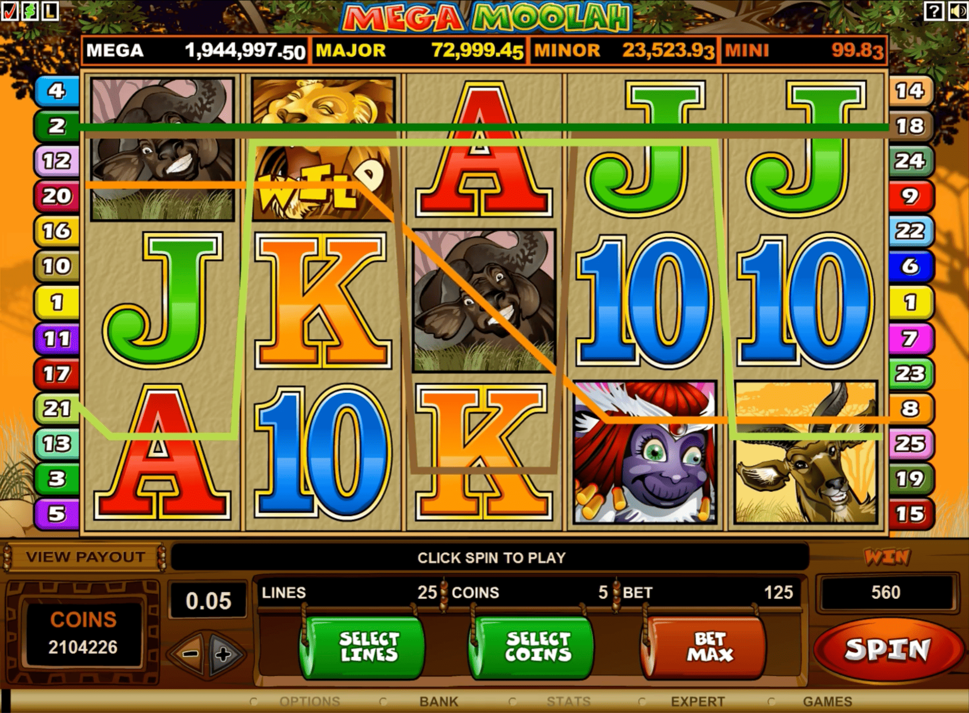Mega Moolah Slot - The Jackpot Wheel