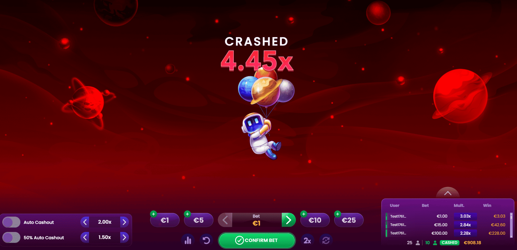 Spaceman's Extreme Volatility