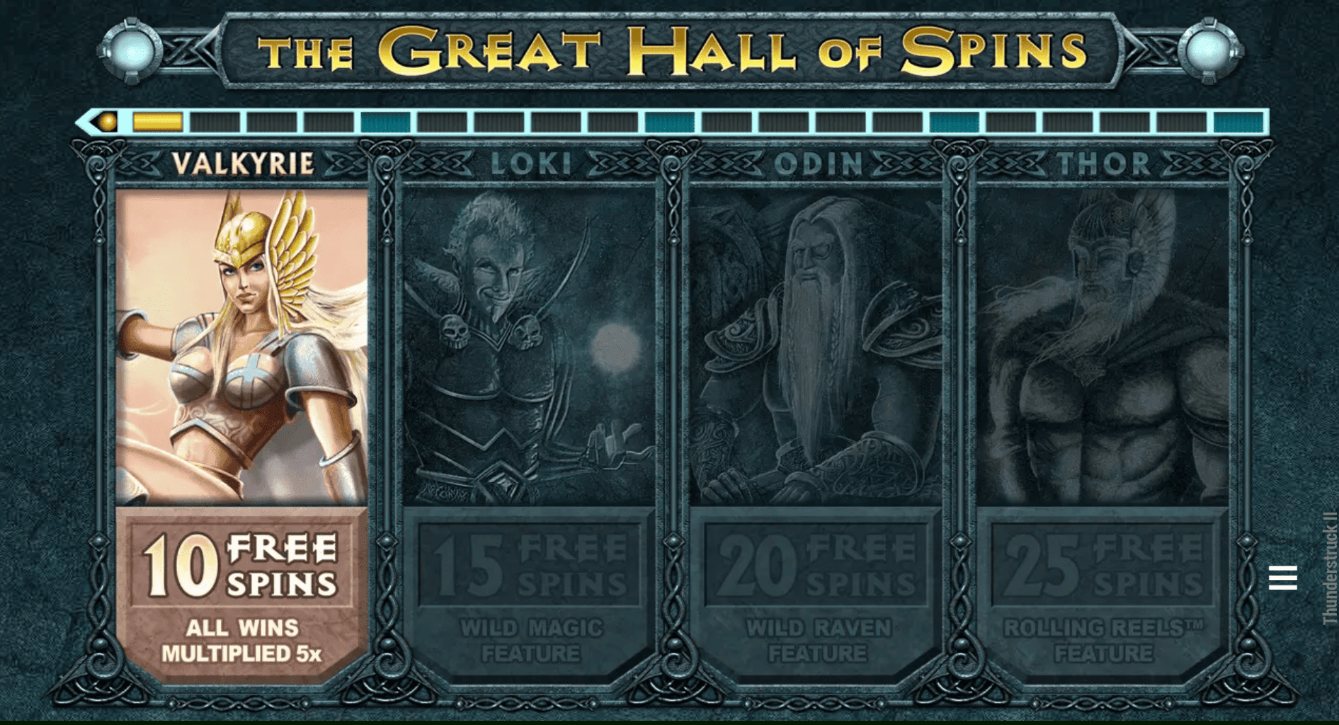 Thunderstruck 2 Slot - Bonus Features